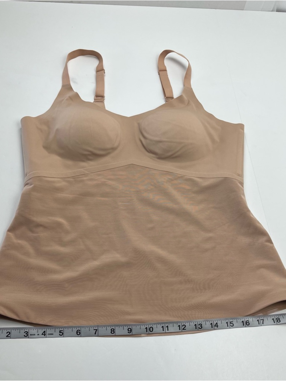 Honeylove Tan Nude Camisole Tank Womens Size 1X ShapeWear Undergarment LWCM0102 - Picture 6 of 10